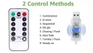 ISO 11332 Světelný závěs 300 LED teplá bílá 