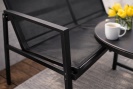 Balkonová sedací sestava VELARO černá 