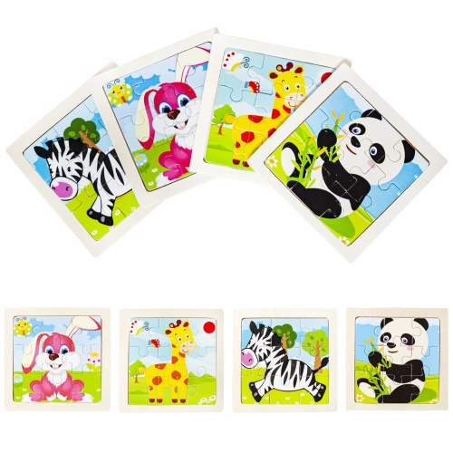 Dřevěné puzzle 10973 sda 4kusy