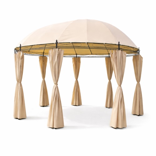 Zahradní altán pavilon DEU Monaco 520cm x 350cm béžová