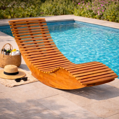 Zahradní ergonomické lehátko Beny z akácie