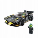 Černé auto automobilový stavebnicový set