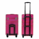 CA19E Kosmetický kufřík na kolečkách 3v1 61X36X25cm červená