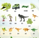 Dinosauří mega autodráha 230 dílků