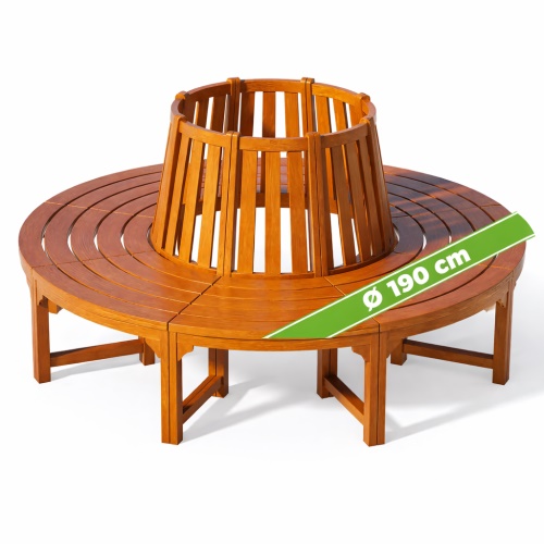 Zahradní lavička kolem stromu Ballu 190 cm - Eukalyptus