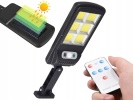 VK 12276 Pouliční osvětlení solární 96 LED COB, IP67, 90 W, 15000 mAh černé