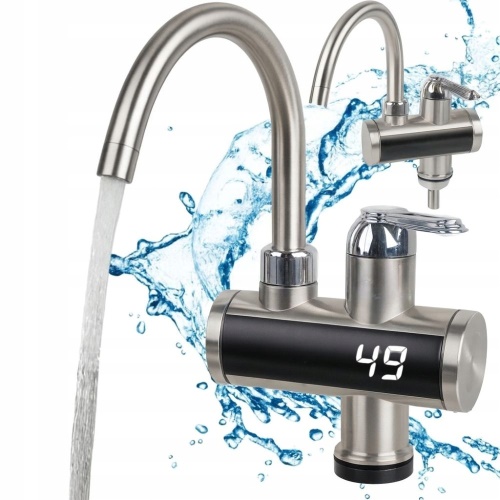 ELEKTRICKÝ PRŮTOKOVÝ OHŘÍVAČ VODY 3000W S DISPLEJEM TEPLOTY