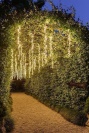 ISO 11332 Světelný závěs 300 LED teplá bílá 