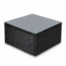 Ratanová sedací sestava Felix 2+1 - černá