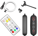 Prstencová LED lampa se stativem ZD67D 210cm