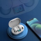 E6s BLUETOOTH Bezdrátová sluchátka TWS Powerbank bílá