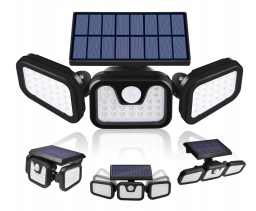 Izoxis Solární 140 COB LED osvětlení s PIR čidlem pohybu