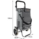 Nákupní taška na kolečkách 42L 50kg