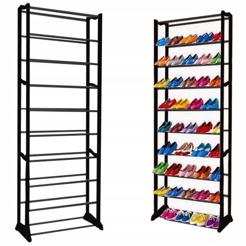 Verk Skládací botník Amazing Shoe Rack 50 párů černá