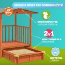 Dřevěné dětské pískoviště se stříškou Merle