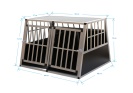 CADOCA cestovní box, přepravka pro psa XXXL 75° přepážka
