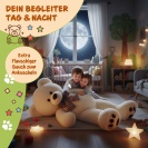 Velký krémový plyšový medvěd 100 cm - XXL se srdcem