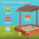 Dřevěné dětské pískoviště se stříškou Sami