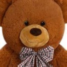 Hnědý plyšový medvěd 50 cm se srdcem