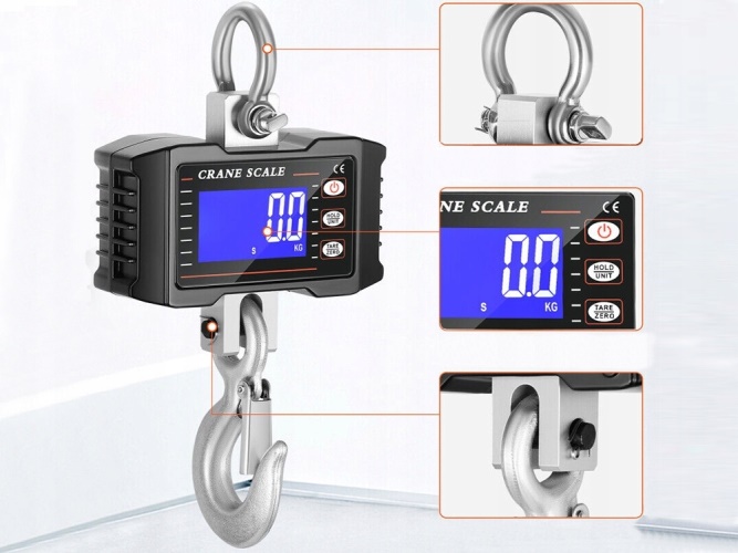 Závěsná háková váha 500Kg  LCD displej 
