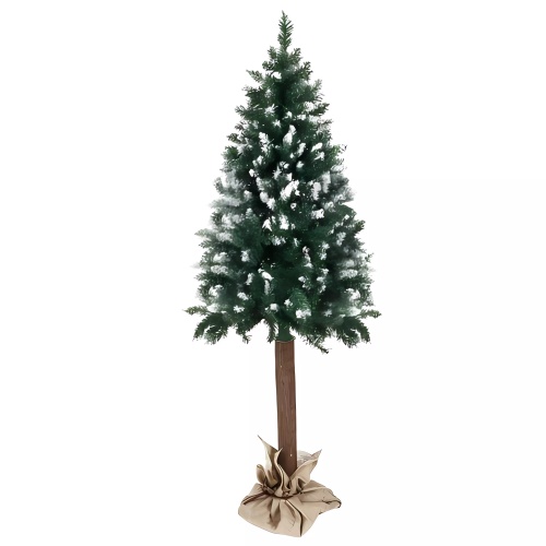 Ruhhy 22320 Umělý vánoční strom se sněhem 180 cm na kmeni