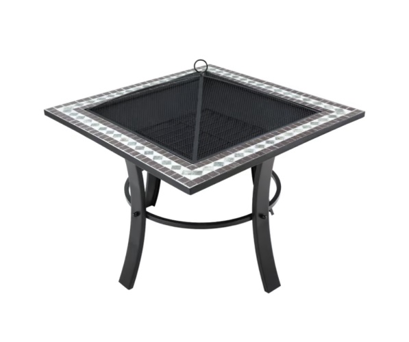 Zahradní ohniště s mozaikovými dlaždicemi Tesara