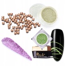 Hybridní a nail art startovací sada na nehty MollyLac Premium s 120W UV/LED lampou