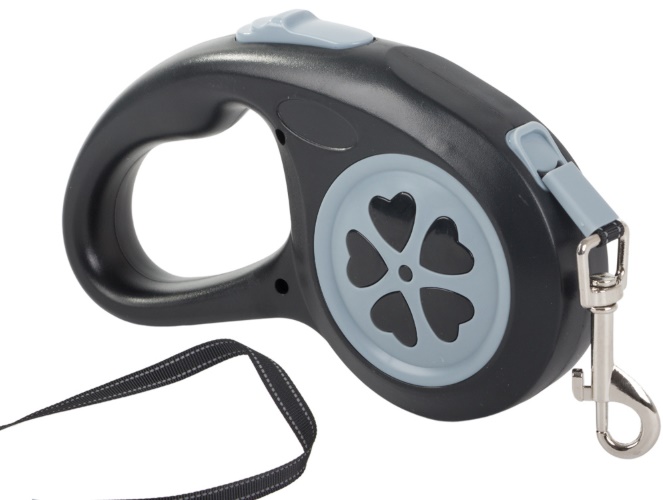 Vodítko pro psy do 15kg - 5m černé