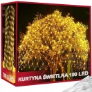 Vánoční síťový světelný řetěz teplá bílá 100 LED 100x200cm