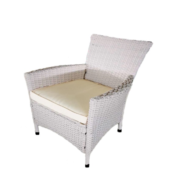 Ratanová křesla JANINA šedá sada 4 kusů