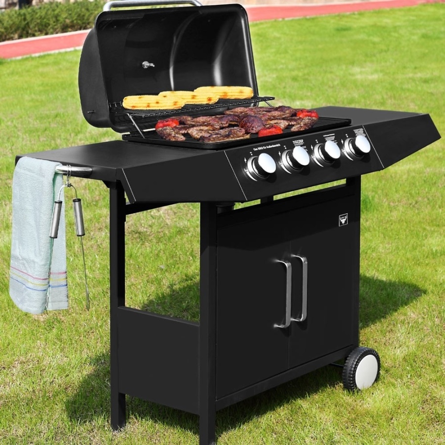 Plynovy Zahradni Gril Bbq Tora 4 Horaky Cerna Do Domu Cz