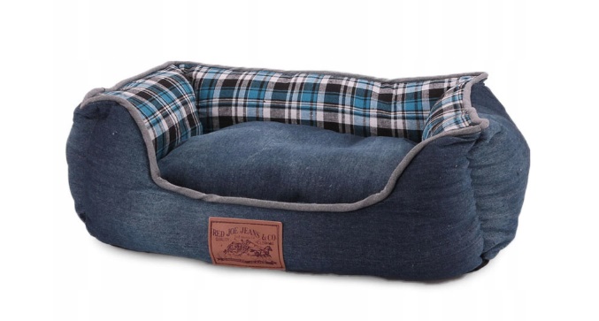 Pelíšek pro psa / kočku M - Fancy gaučík - Navy blue