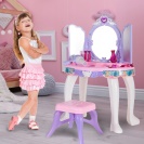 MalPlay Toaletní stolek MALÁ PRINCEZNA s kouzelnou hůlkou a MP3