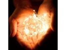 ISO 11332 Světelný závěs 300 LED teplá bílá 