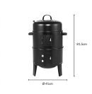 Zahradní gril a udírna BBQ Barrel 3v1