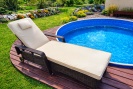 Polstr / podsedák s polštářem na zahradní lehátko
