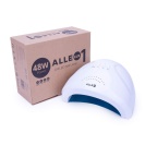 II.JAKOST Hybridní startovací sada na nehty AlleLac Box s UV lampou AlleLux 1 bílá