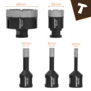 Diamantová děrovací sada 5ks + adaptér