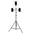 Prstencová LED lampa se stativem ZD67D 210cm