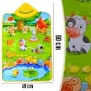 INTERAKTIVNÍ HUDEBNÍ PODLOŽKA VESELÁ FARMA SE ZVUKY ZVÍŘAT
