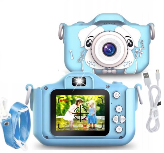 Digitální fotoaparát pro děti Pejsek X5 modrý