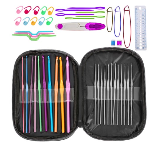 Kompletní háčkovací sada 50ks