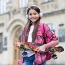 Svítící skateboard LED RGB KOLEČKA