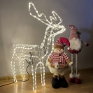 Ruhhy Svítící pohyblivý SOB teplá bílá barva 216 LED 