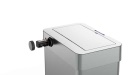 Bezdotykový odpadkový Jumbo koš 60l USB kabel zdarma, stříbrná 