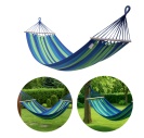 Houpací síť Hamaka 250 x 100 cm zeleno-modrá