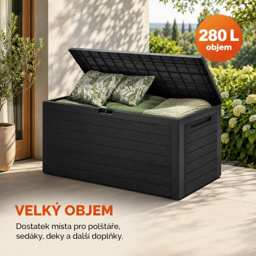 Plastový box JOLA  DE100  280L antracit