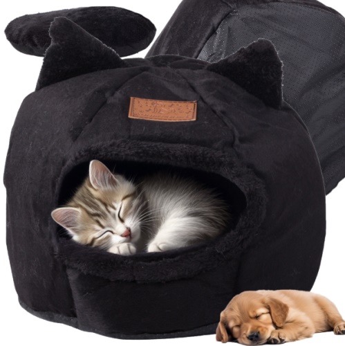 Pelíšek / domek pro kočku 32 cm x 30 cm černý