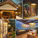 Solární pouliční osvětlení - dvojitá lampička + ovladač