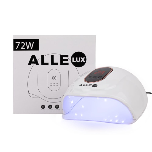 UV/LED lampa na nehty 72W pro hybridní laky Alle Lux T15 bílá